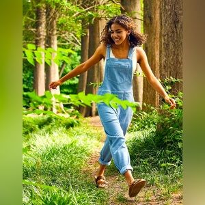 Aerie corduroy jumpsuit in Sierra blue.